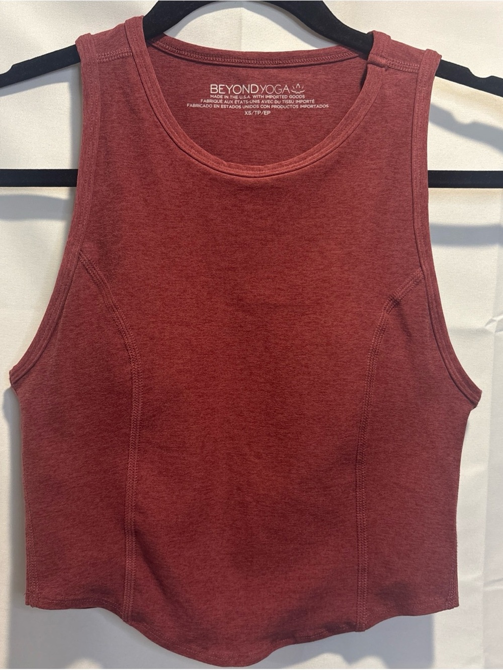 Beyond Yoga Women's Maroon Sleeveless Tank Top
